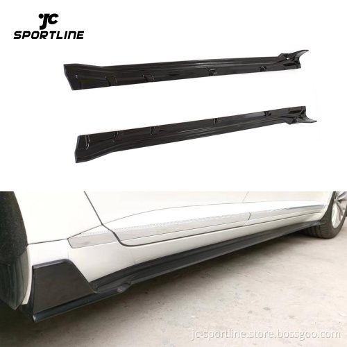 Glossy Black ABS Side Skirts Body Kit for Volkswagen VW Arteon 2019-2020